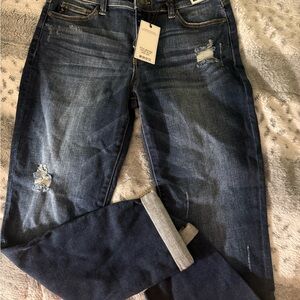 Judy Blue Boyfriend Jeans Distressed Blue Casual